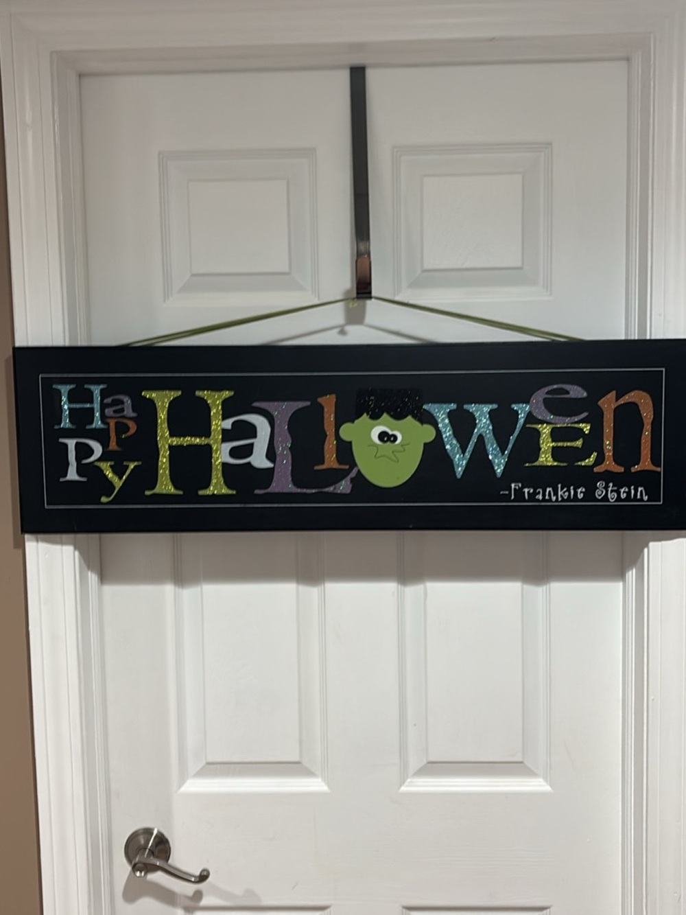 Happy Halloween Wall Sign - Colorful Lettering